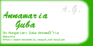 annamaria guba business card